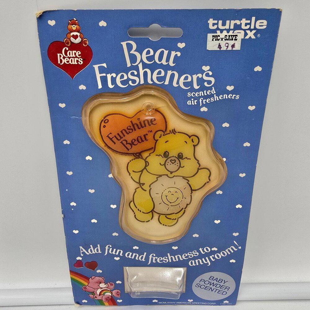 1984 Care Bear Funshine Bear Turtle Wax
